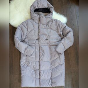 Under Armour UA Down Cold Gear Parka Puffer Jacket Coat Lavender Purple Grey L